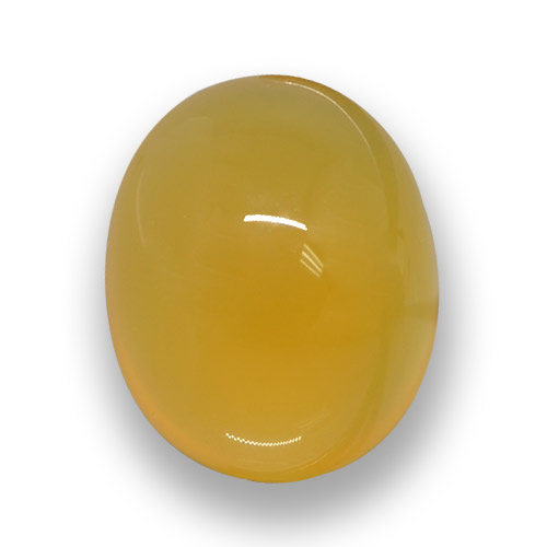 Agate doré naturelle coupe ovale, 4,82 ct, translucide