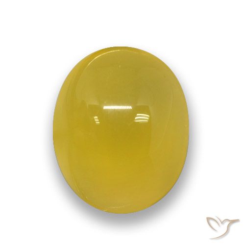 3.84ct Naturel Jaune miel Agate, ovale, Translucide