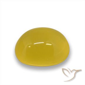 Agate Jaune miel naturelle ovale, 3.84 ct, Translucide