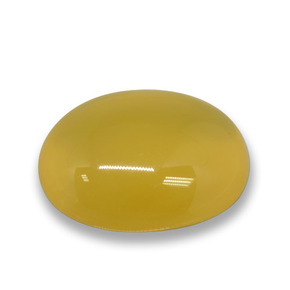 Agate jaune naturelle coupe ovale, 2,98 ct, translucide