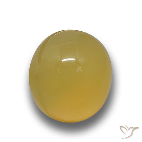3.84ct Naturel Jaune miel Agate, ovale, Translucide