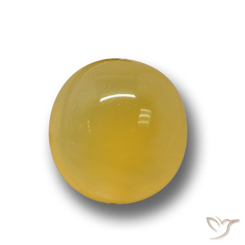 4.43ct Naturel Jaune foncé Agate, ovale, Translucide