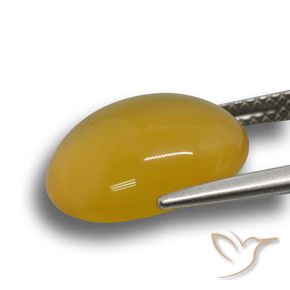 Agate Orange doré naturelle ovale, 6.08 ct, Translucide