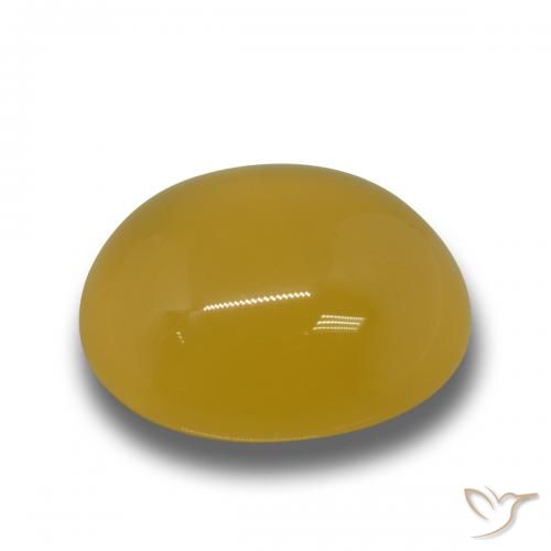 Agate Orange doré naturelle ovale, 7.28 ct, Translucide