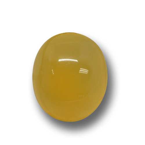 Agate doré naturelle coupe ovale, 3,76 ct, translucide