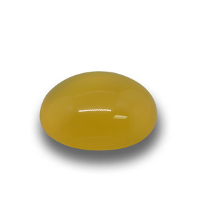 Agate doré naturelle coupe ovale, 3,76 ct, translucide