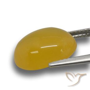 Agate Orange doré naturelle ovale, 6.48 ct, Translucide