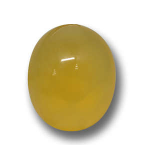 Agate doré naturelle coupe ovale, 4,22 ct, translucide