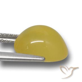 Agate Jaune moyen-léger naturelle ovale, 4.00 ct, Translucide