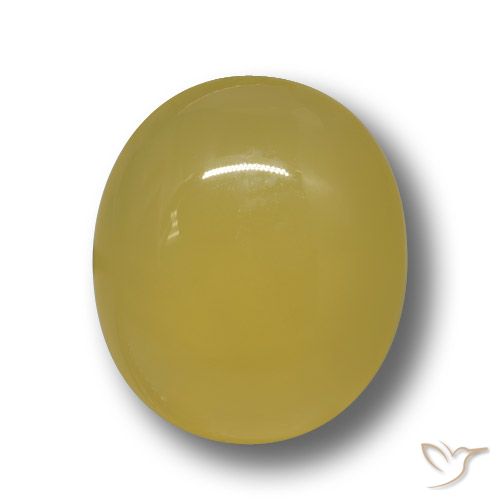 5.07ct Naturel Jaune moyen Agate, ovale, Translucide