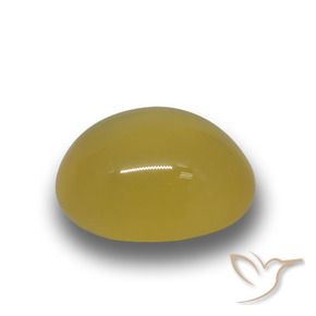 Agate Orange doré naturelle ovale, 4.19 ct, Translucide