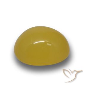 Agate Orange doré naturelle ovale, 4.90 ct, Translucide