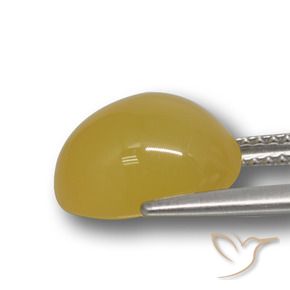 Agate Orange doré naturelle ovale, 4.90 ct, Translucide