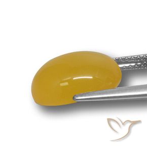 Agate Orange doré naturelle ovale, 5.70 ct, Translucide