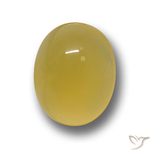 3.84ct Naturel Jaune miel Agate, ovale, Translucide