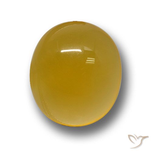 4.47ct Naturel Jaune foncé Agate, ovale, Translucide