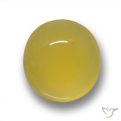 6.56ct Naturel Jaune moyen Agate, ovale, Translucide