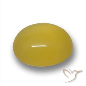 Agate Jaune moyen naturelle ovale, 6.56 ct, Translucide