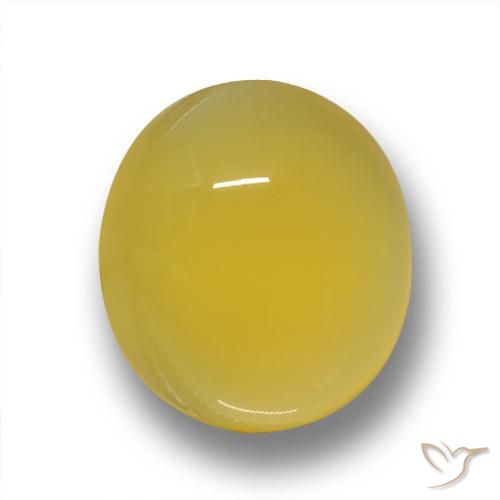 3.58ct Naturel Jaune miel Agate, ovale, Translucide