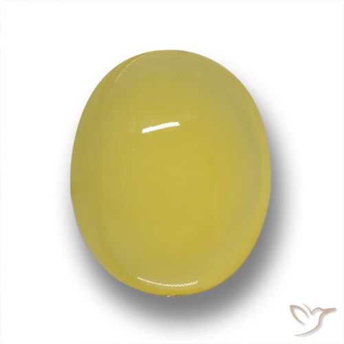 4.36ct Naturel Jaune Toscane Agate, ovale, Translucide