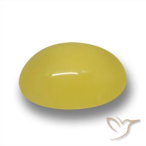 Agate Jaune Toscane naturelle ovale, 4.36 ct, Translucide