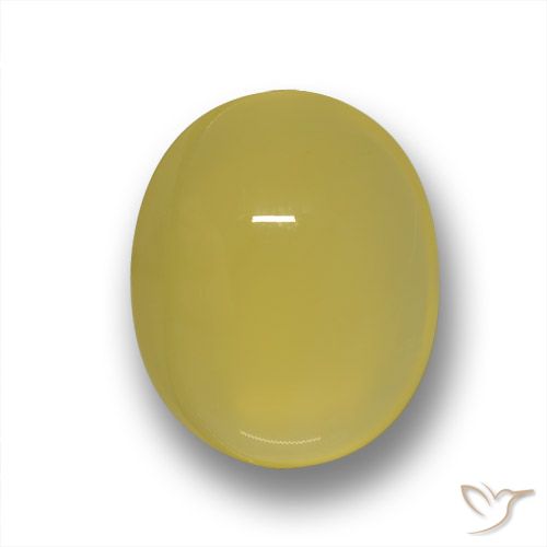 4.05ct Naturel Jaune Toscane Agate, ovale, Translucide