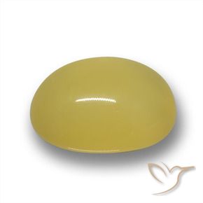 Agate Jaune Toscane naturelle ovale, 4.05 ct, Translucide