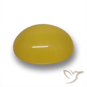 Agate Jaune miel naturelle ovale, 4.50 ct, Translucide