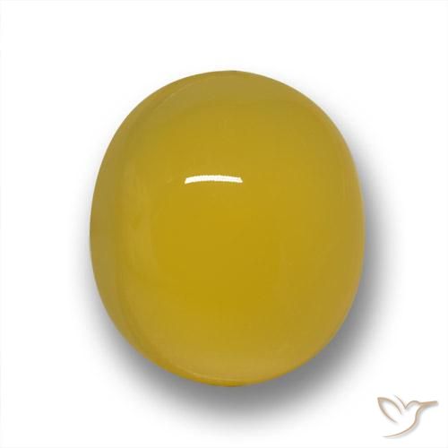 3.29ct Naturel Jaune foncé Agate, ovale, Translucide