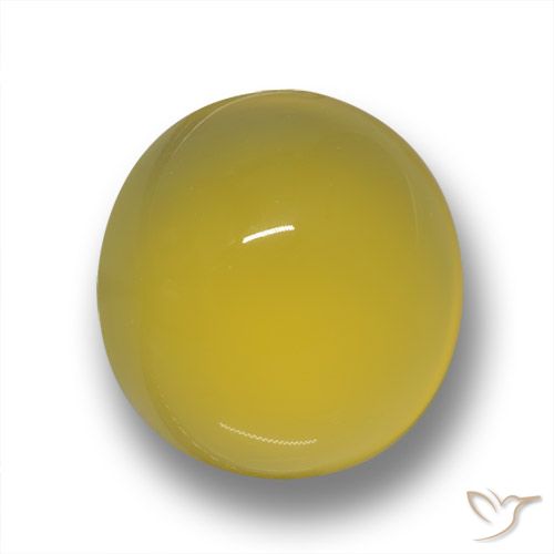 5.11ct Naturel Jaune Toscane Agate, ovale, Translucide