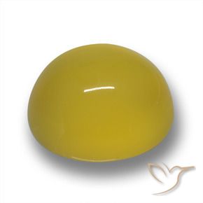 Agate Jaune Toscane naturelle ovale, 5.11 ct, Translucide