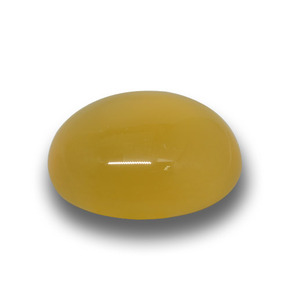 Agate Jaune miel naturelle Coupe ovale, 8.00 ct, Translucide