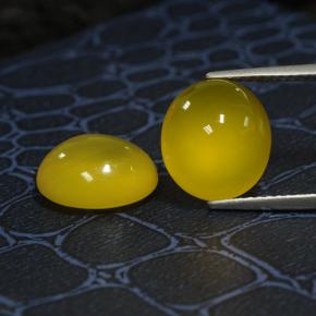 Achetez naturel 8.19ct Jaune foncé Agate gems, Coupe ovale, En provenance Inde chez GemSelect. En stock, livraison internationale!