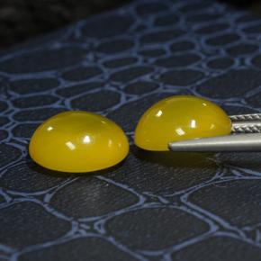 Achetez naturel 8.19ct Jaune foncé Agate gems, Coupe ovale, En provenance Inde chez GemSelect. En stock, livraison internationale!