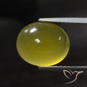 Agate Jaune foncé naturelle ovale, 2.95 ct, Translucide