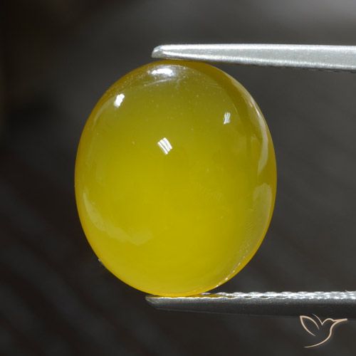 4.81ct Naturel Jaune miel léger Agate, ovale, Translucide