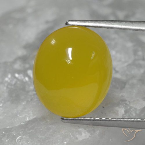 5.56ct Naturel Doré jaunâtre Agate, ovale, Translucide