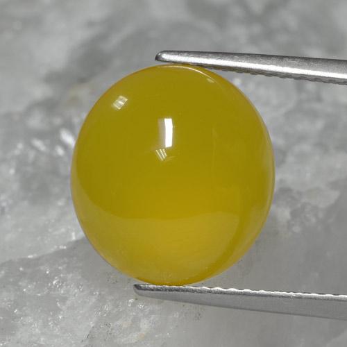 6.76ct Naturel Doré jaunâtre Agate, ovale, Translucide