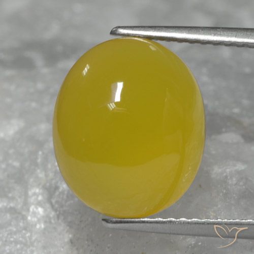 6.28ct Naturel Jaune miel Agate, ovale, Translucide