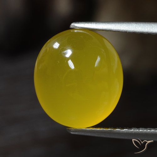 4.30ct Naturel Jaune miel léger Agate, ovale, Translucide