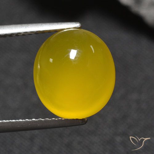 5.12ct Naturel Jaune miel Agate, ovale, Translucide