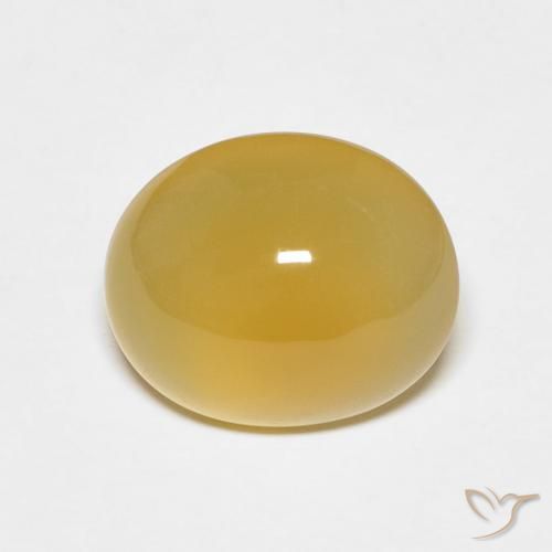 3.79ct Naturel Jaune foncé Agate, ovale, Translucide