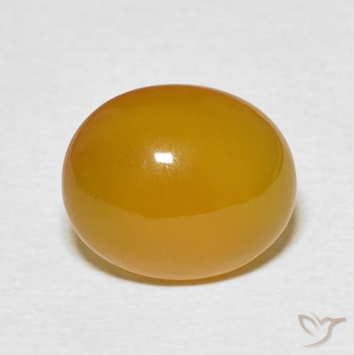5.36ct Naturel Jaune miel léger Agate, ovale, Translucide