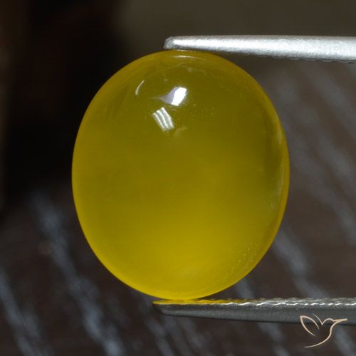 5.41ct Naturel Jaune moyen Agate, ovale, Translucide