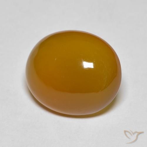 Agate Orange brun naturelle ovale, 5.53 ct, Translucide