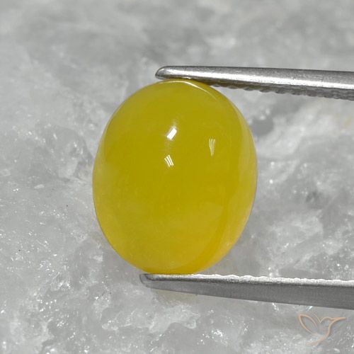 3.62ct Naturel Jaune miel Agate, ovale, Translucide