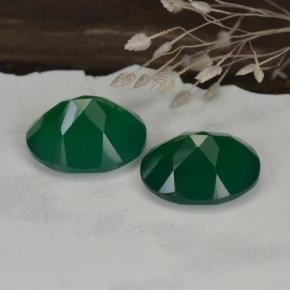 Achetez naturel 6,74ct vert agate gems, coupe ovale, en provenance inde chez gemselect. en stock, livraison internationale!
