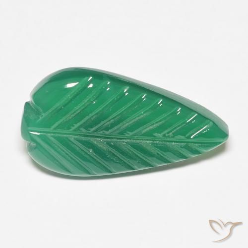 Agate Vert moyen naturelle Fantaisie, 5.62 ct, Translucide