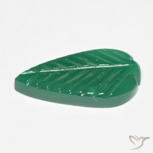 Agate Vert moyen naturelle Fantaisie, 5.62 ct, Translucide