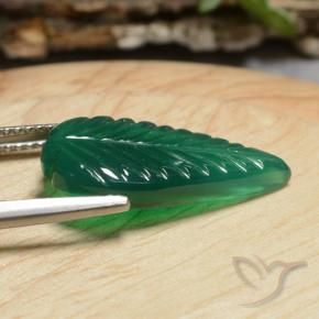 Agate Vert moyen naturelle Fantaisie, 5.19 ct, Translucide
